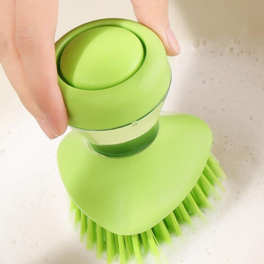 Round Bristle Head Dish Brush Ergonomic Grip Dishwashing Brush Kitchen Cleaning Brush  Kitchen Sink