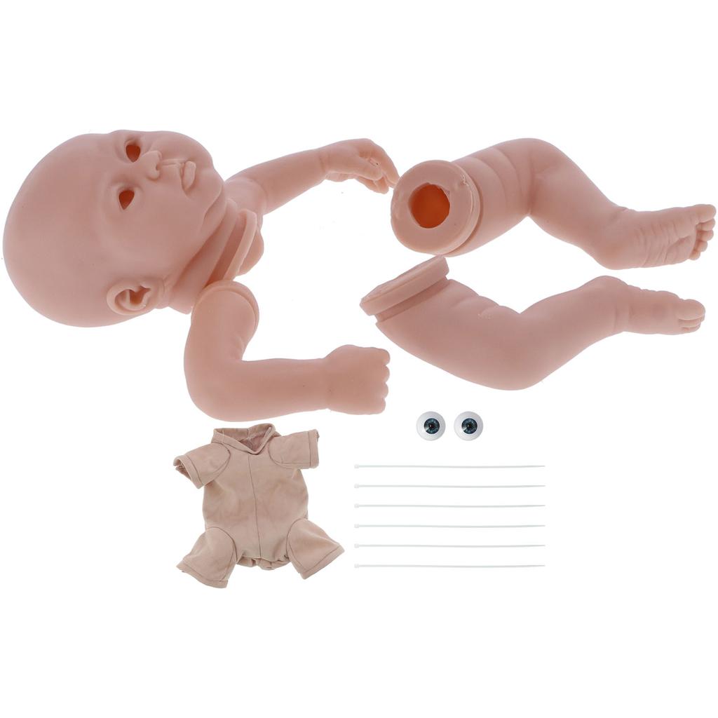 Soft Silicone Reborn Baby Doll Kits DIY Unpainted Toddler Infant Doll Parts Accessories