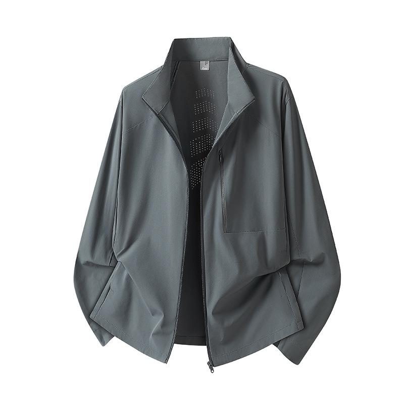 Unisex Stand Collar Sun Protection Jacket 2026: Cool, Breathable, Original Yarn for Spring/Summer Sports. 7XL