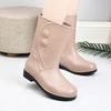 Women's rain shoes medium tube water shoes fashion warm rain boots women's cotton water boots non-slip work rubber shoes car wash kitchen