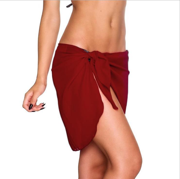 Women's Chiffon Sarong Beach Wrap Skirt - Summer Swimwear Cover-up