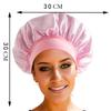 New Satin Wide Brim Nightcap Silky Bonnet Hair Wrap For Sleeping Sleep Cap With Elastic Soft Band Styling Cap Wash Face Nightcap