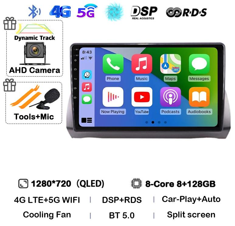 Android 14 Carplay Auto For Fiat Argo 2019 2020 2021 2022 Stereo Multimedia Autoradio DSP Car Radio Video Player GPS 360 Camera