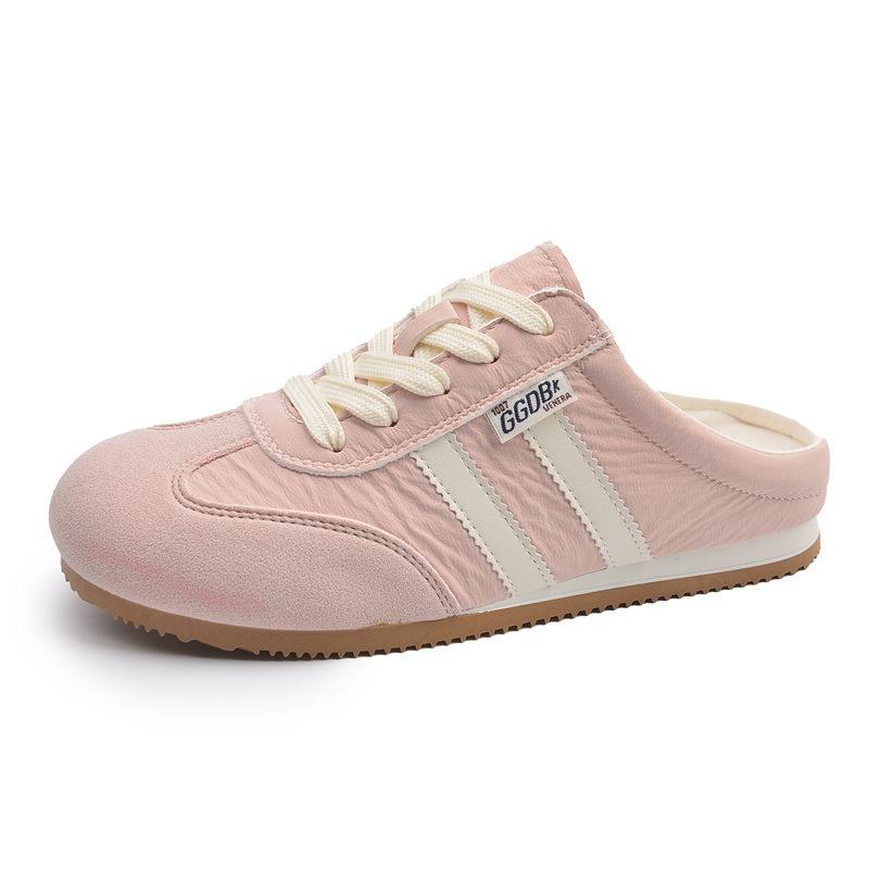 Baotou Slippers for Women In HotSeason Wear BrandNew Yellow German Training FootPairs Semi-trolled Heelless FootPairs for Women