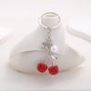 Trendy Cute Pearl Cherry Keychain for Women – Versatile Bag Ornament