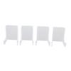 4PCS Plate Display Stand Acrylic Clear Plate Holder Picture Frame Stand for Book Small Easel Decorative Plate Photo