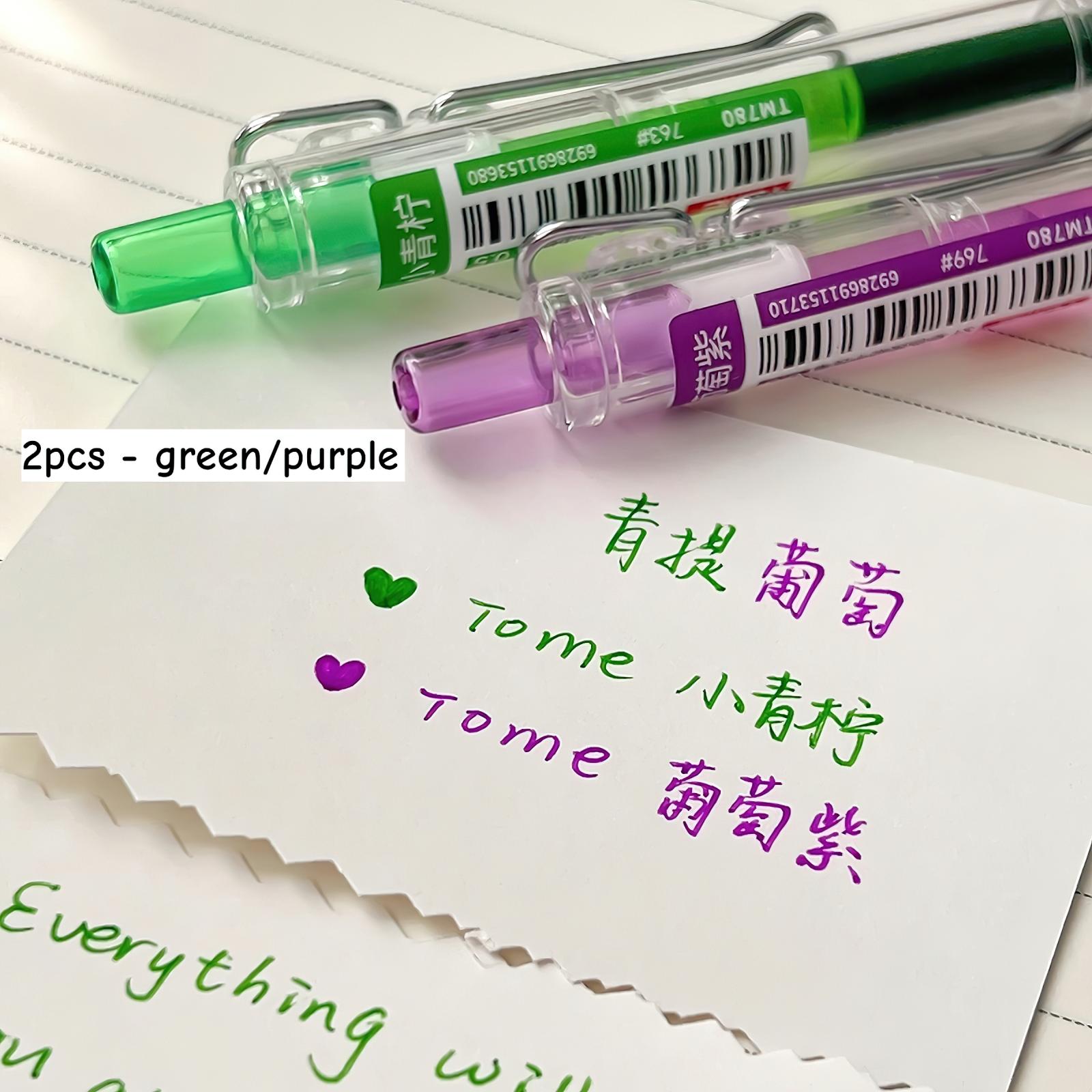 

Набор цветных гелевых ручек 2/3/6/12 шт., нажимной механизм, прозрачный корпус, свежие цвета, быстросохнущие чернила, шариковая ручка 0,5 мм для рисования