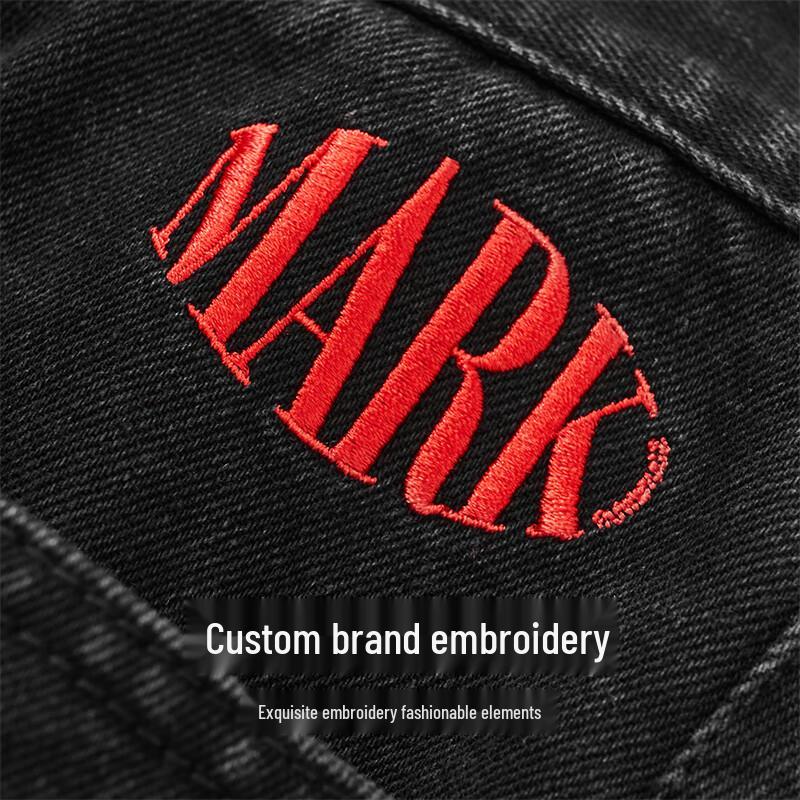 Mark Fairwhale Men's Straight-Leg Denim Cargo Pants