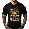 Teerules Lustiges Barkeeper 15 Kleidung Weißes T-Shirt Herren Punk Style Marke T-Shirt Kurzarm Tee Geschenk