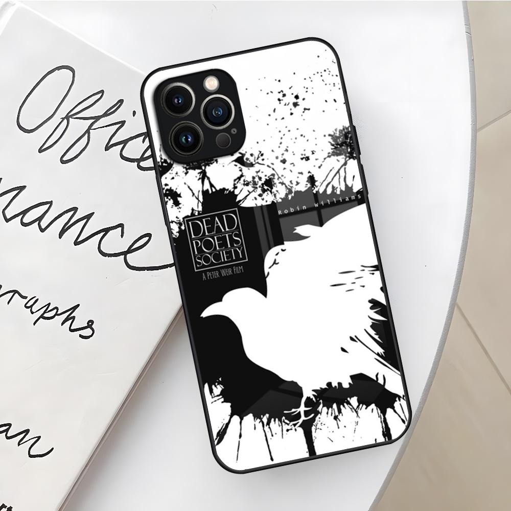 

Dead Poets Society Phone Case for Iphone 16 15 14 12 11 13 Pro Max Mini X Xr Xs Se 8 Puls glass Cover iPhone15 ProMax