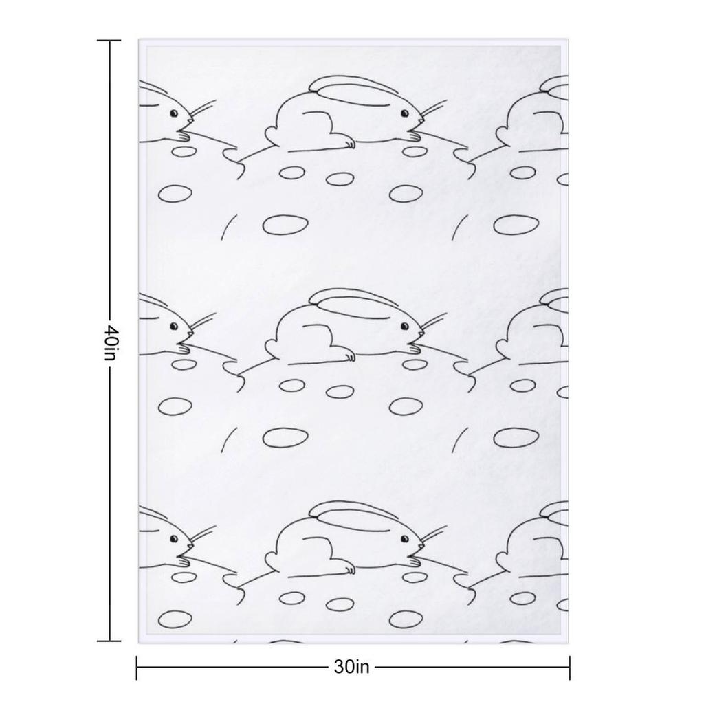 Rocket Bunny Rabbit Throw Blanket Retros manga Luxury St halloween Blankets