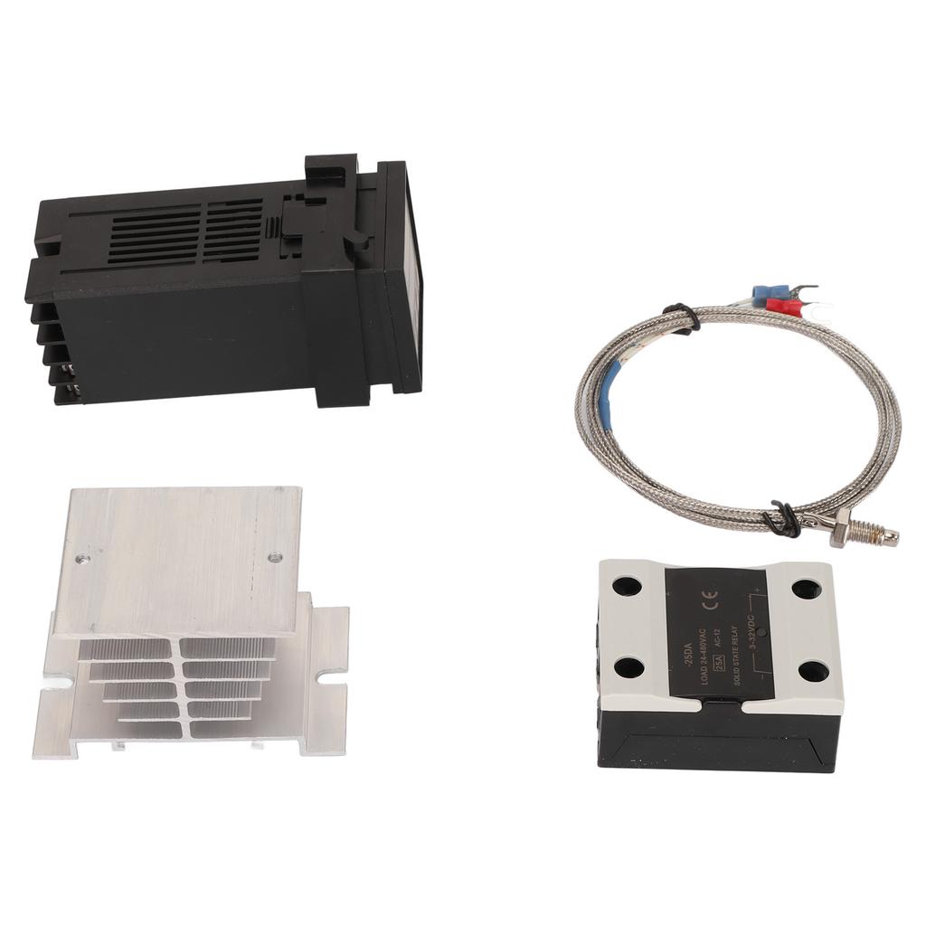 Cyfrowy termostat PID Dokładny regulator temperatury z termoparą K Radiator Przekaźnik półprzewodnikowy dla gospodarstwa