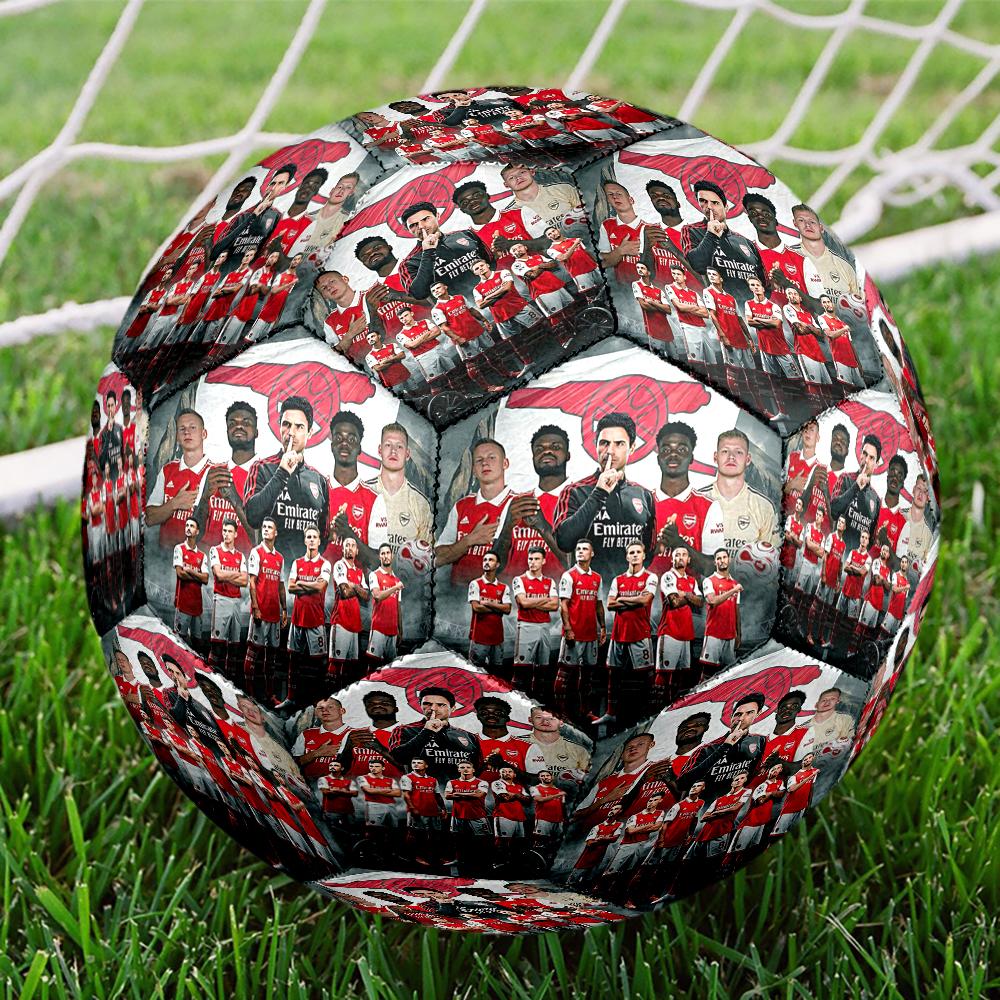 Gunners Unity Size 5 Soccer Ball PVC Football Sports Matches Training Outdoor Games Beach Elastic Balls 07a15 Size 5