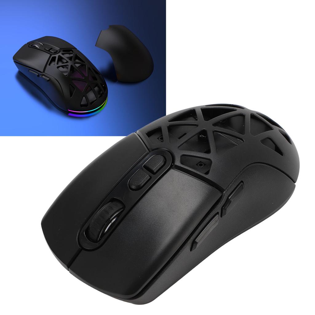 Wireless Gaming Mouse Portable Dual Mode 2.4GHz   5.1 Mouse Rechargble Computer Mouse for PC Laptop with RGB Backlight