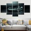 5 Pièces Toile Art Mural Affiche Peinture Noir Cool Voitures Image Impression Papier Peint Décoration Maison Œuvre d'Art Intérieure Pour Salon