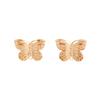Stylish Butterfly Metal Earrings: Fashionable, High-End Ear Studs for Women