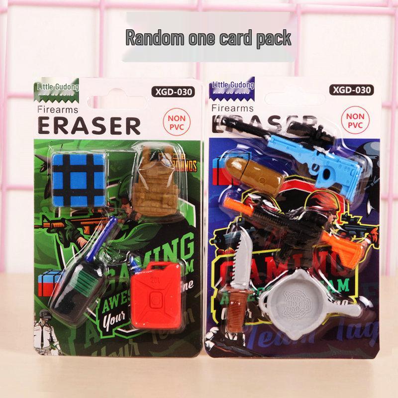 Adorable Cartoon Mini Eraser Set for Students – Perfect Back-to-School Gift