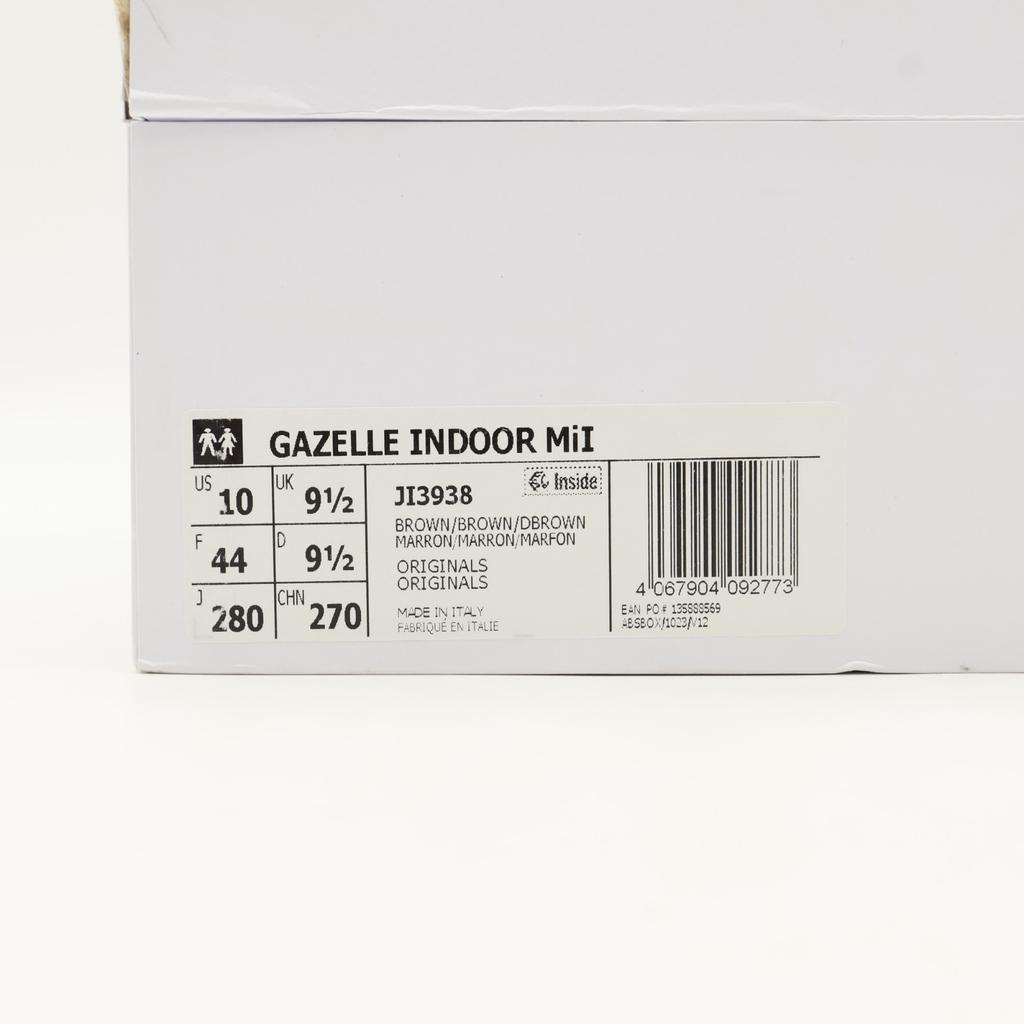 JI3938 Adidas Originals Gazelle Indoor Made In Italy Brown (Men's)