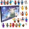 24-Day Digital Christmas Countdown Robot Building Blocks Gift Box for Kids