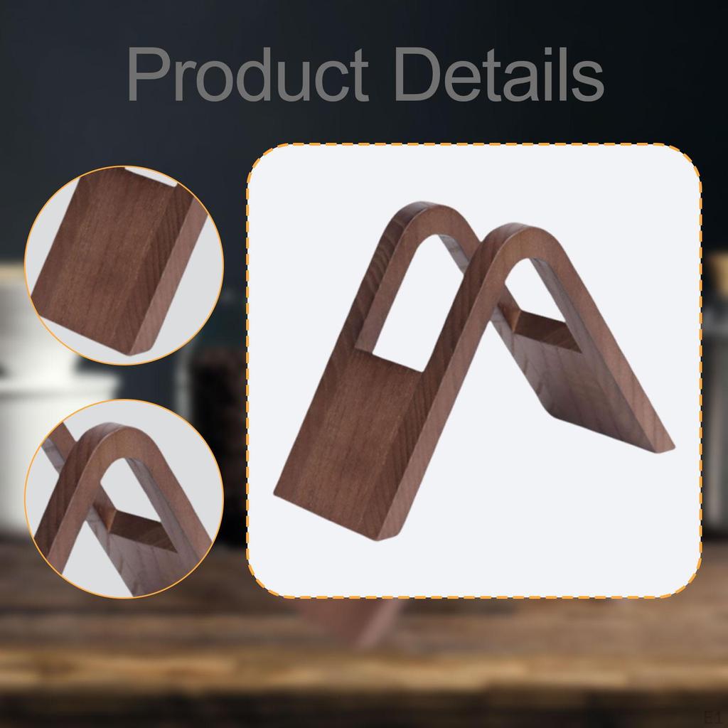 Coffee Paper Holder , Papers Stand Wooden, Storage Rack Accessories for Countertop,
