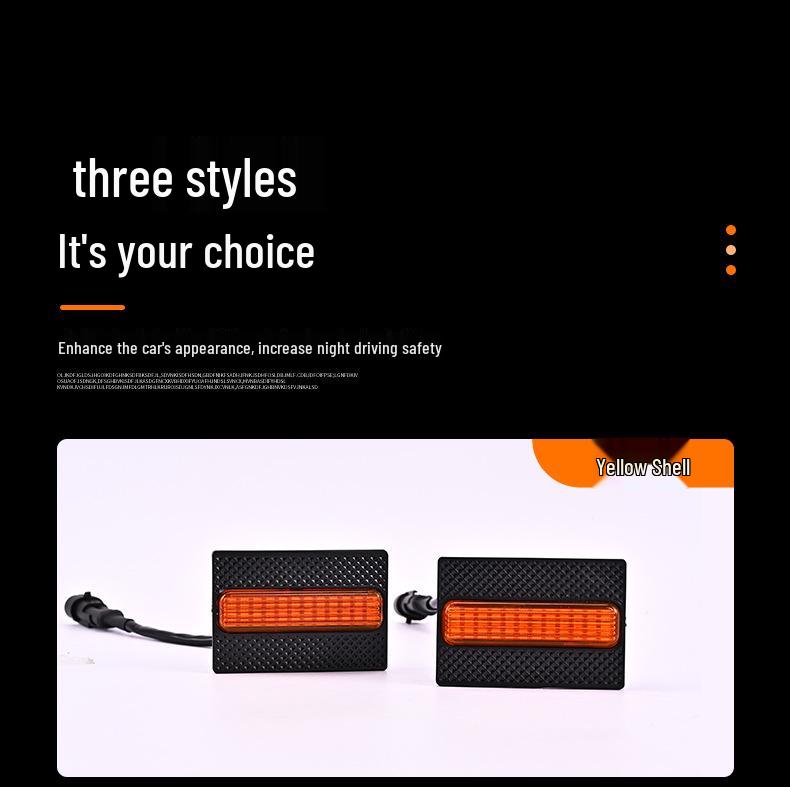 LED Yellow Daytime Running Light for 25-Model Toyota 4Runner TRD SR5 Grille, Small Size