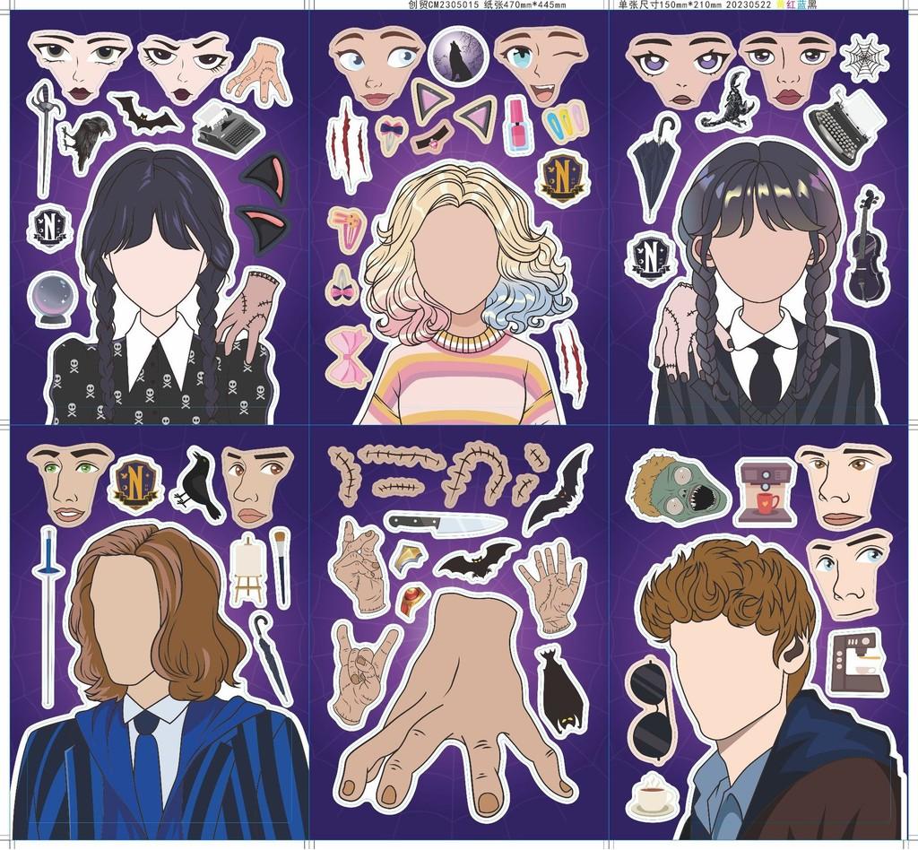 

Очаровательные мультяшные классические детские наклейки, идеально подходящие для системы поощрений в дошкольном учреждении и для украшения