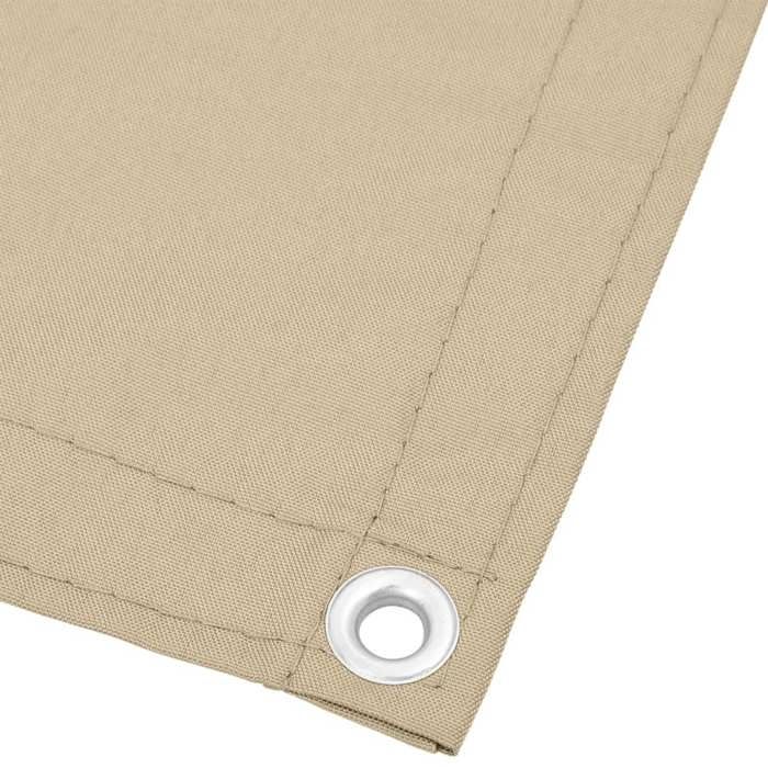 VidaXL Balcony Screen, Garden Privacy Screen, Protection Screen, Outdoor Terrace Privacy Screen, Beige 120x700 Cm 100% 4000186