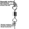 Set di Girelle da Pesca da 210 Pezzi con Cuscinetto a Sfere Snap Connector Accessori da Pesca per Acqua Salata Acqua Dolce