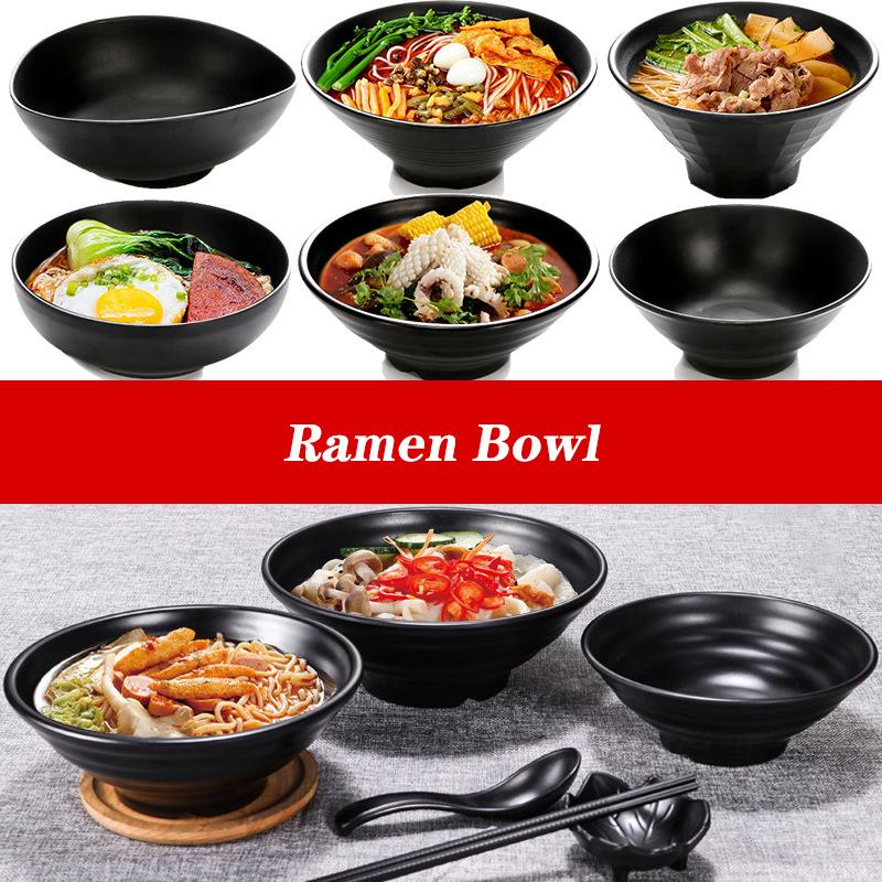Fruit Salad Fast Food Tableware Japanese Style Plastics Noodles Bowl Household Ramen Bowl Soup Bowl