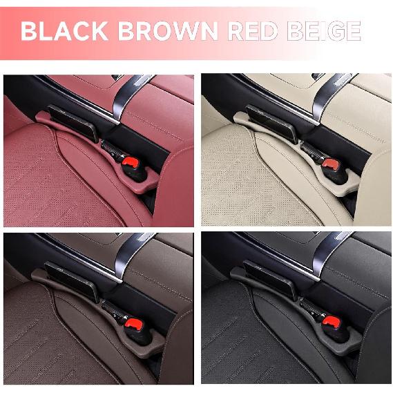 2PCS Car Seat Gap Filler Organizer, No Drop Seat Guard, Automotive Trays & Bags, Drop Seat Gap Fillers Between Seat And Console Stop Things From