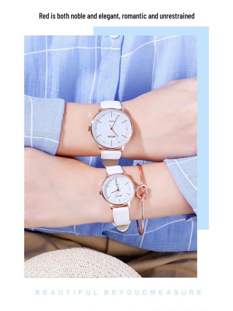 Kezzi 2023 Unisex Trendy College Style Engraved Casual Wristwatch