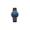 Ben Nevis Minimalist Men's Watch Analog Date Leather Strap Black Blue 48-M8S