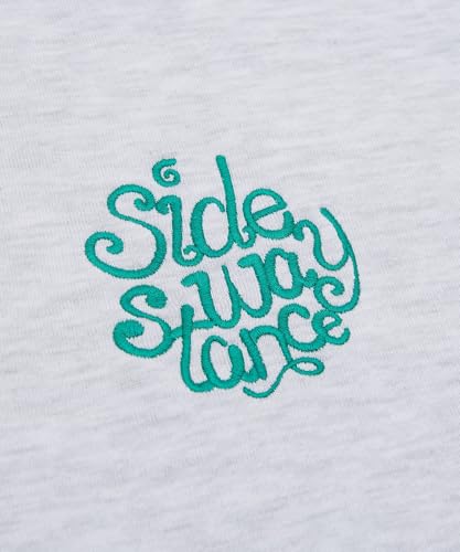 [IMPROVES] [SIDEWAYSTANCE] Embroidered Logo Fleece Half-Zip Sweatshirt