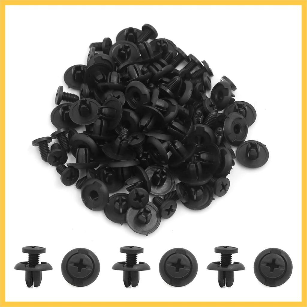 50Pcs Plastic Rivets Expansion Screws Fastener Fender Bumper Clips 8mm for Car Auto Replacement Parts