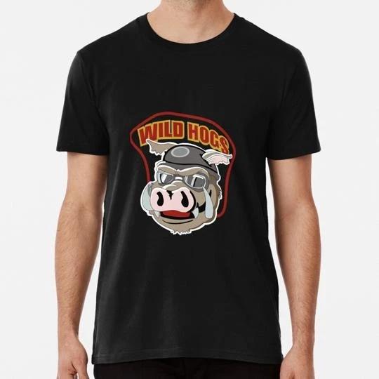 

Wild Hogs Logo Size S to 5XL Made in the USA T-Shirt 4XL
