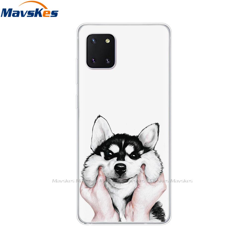TPU Case for Samsung Galaxy Note 10 Lite Cases Silicon Cute Cat Phone Coque for Samsung Note10 Lite Plus SM-N770F/DS Cover Mask