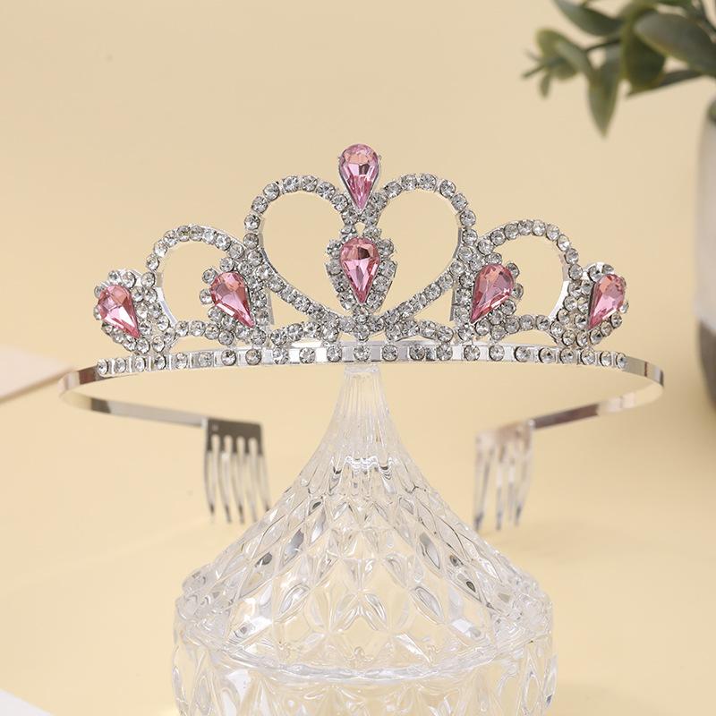 Bridal Crown Headwear Alloy Rhinestone Headband Wedding Crown Birthday Hair Accessories Party Headband Accessories