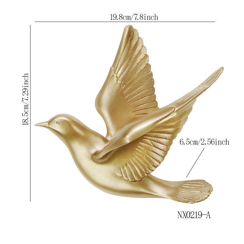 Europäischer dreidimensionaler Vogel-Wandschmuck Schwalbe Wandbehang Abstrakte Tierornamente Heimwanddekoration