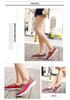 Hand-Woven Women's Breathable Elastic Band Sports Shoes, Hollow Design, Large Size 42, Casual and Comfortable.