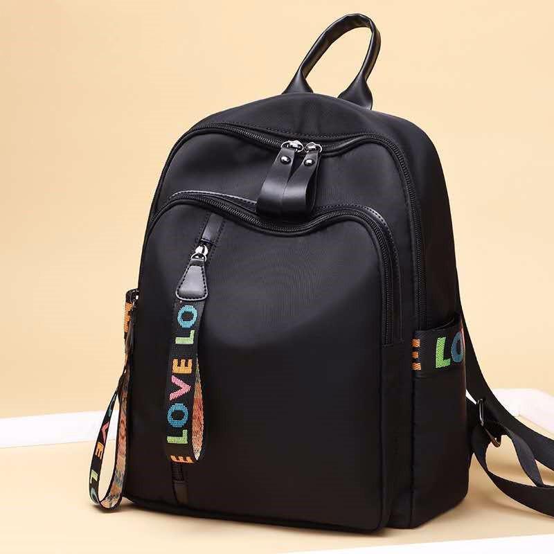 

Women s 2024 Versatile Korean Style Oxford Cloth Backpack - Fashionable, Casual, Large Capacity for Travel & School чёрный