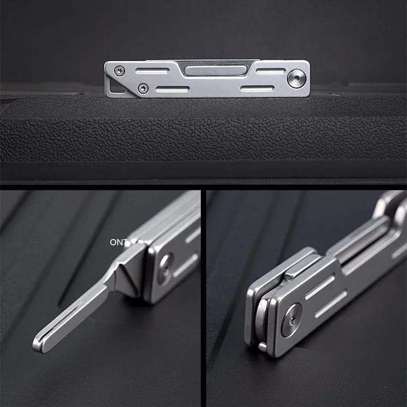 Folding Knife Stainless Steel Pocket Knife With 10 Replaceable Blades Sharp Hobby Knife Craft Multifunctional Cutting Knife Kit