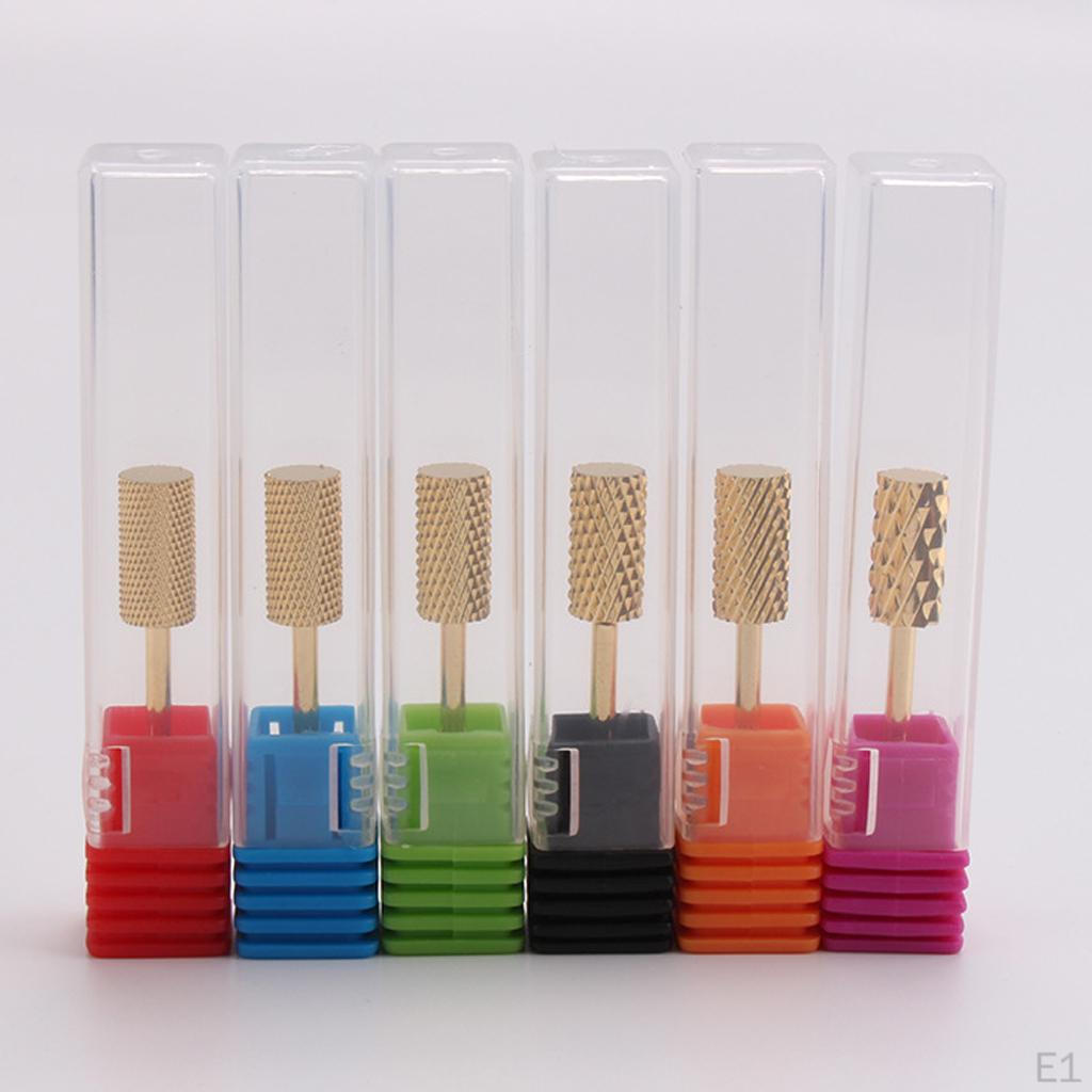 Nail Files Drill Bit Nails Clean Manicure Grinding Head 6Pcs