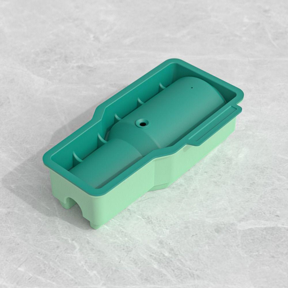 

Reusable Ice Cube Mould Ice Making Silicone Ice Trays Ice Block Mold for Stanley 40oz зелёный