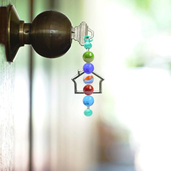 10Pcs Bead Pole Gradient Color Keychain Bars Metal Rod Links DIY Projetos Pingente Jóias Fazendo Acessórios