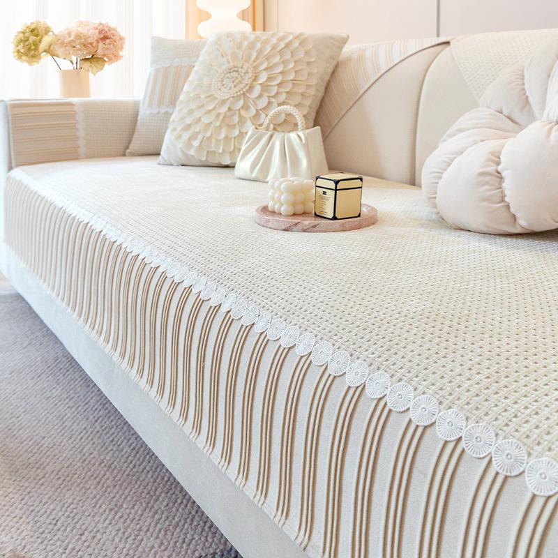 Арктический флисовый кремовый ветер вафельный диванная подушка, всесезонный универсальный нескользящий чехол для дивана, чехол для подушки, тканевый чехол 70*70cm