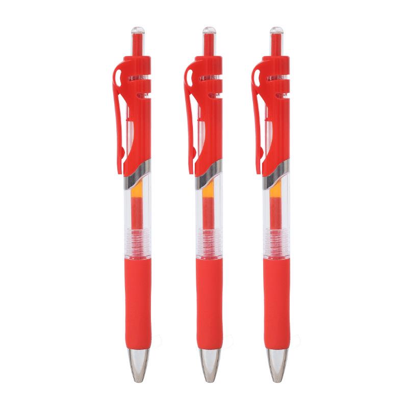 

K35 Push-Type Gel Pen, 0.5mm Bullet Tip, Black/Red/Blue for Signing, Meetings, Students and Office Use 0.5mm красный