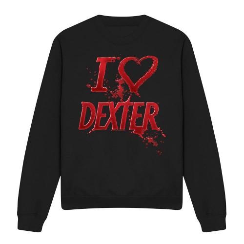 Dexter Unisex-Erwachsenen I Heart Dexter Sweatshirt
