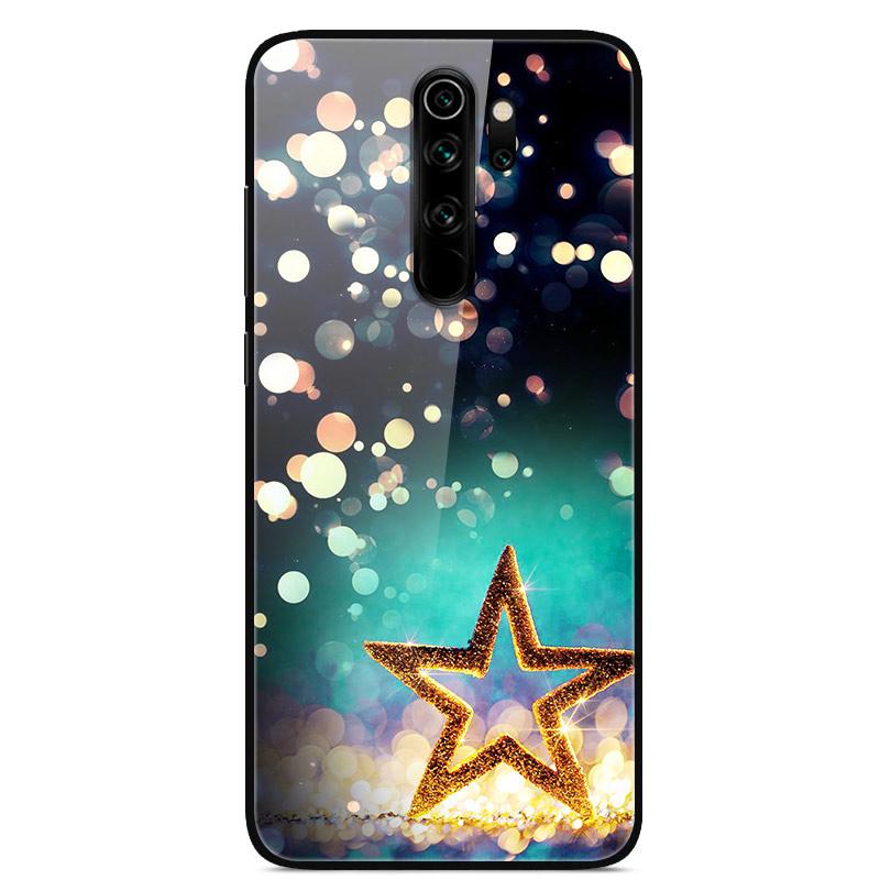 For Xiaomi Redmi Note 8 Pro Case Tempered Glass Fashion Lovely Phone Cases for Redmi Note 8 8T Note8 8Pro Back Cover Funda Coque