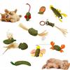 Catnip Cats Grass Chew Toy To Remove Hair Ball Molar Rod Mouse Chicken Feather Edible Cat Toy Tooth Cleaning Pet Cat Accessories