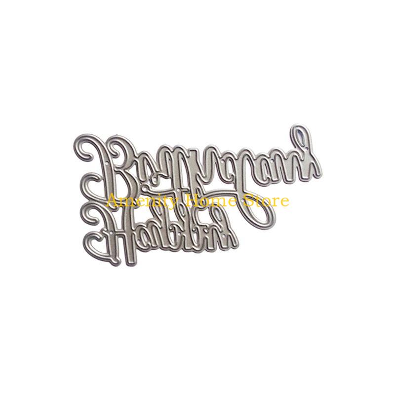 F26C Metal Die Cuts Happy Birthday Embossing Stencil Cutting Dies for Card Making Scrapbooking Paper Craft DIY Template Mold